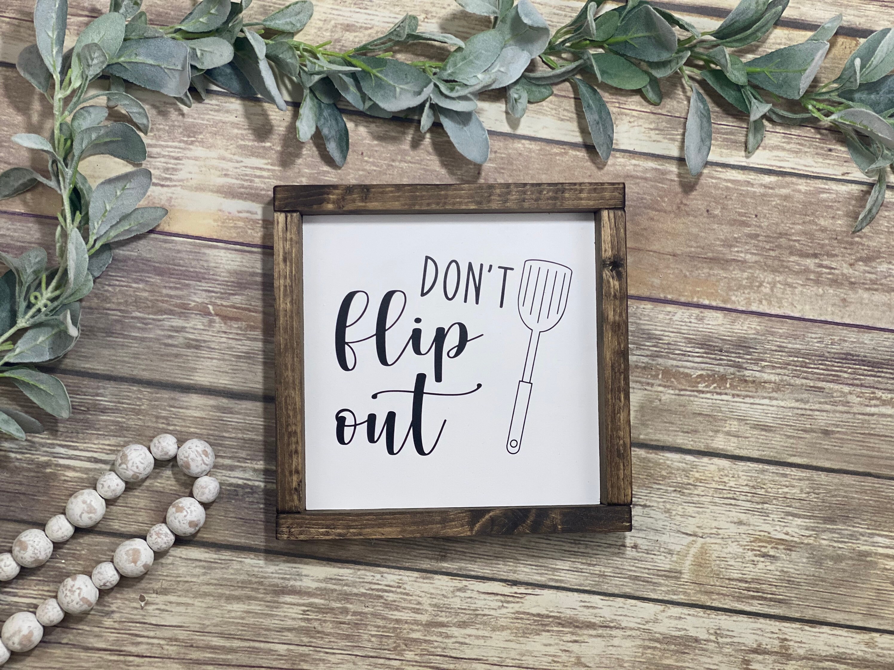 Dont flip out sign dont flip out kitchen sign funny kitchen Etsy