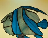 Stained glass angel fish