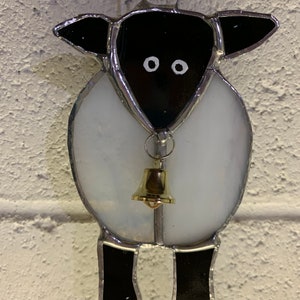 Stained glass lamb