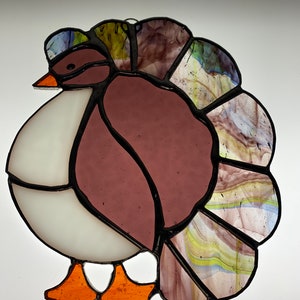 Stained glass turkey