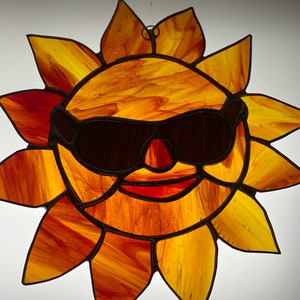 Stained glass sun