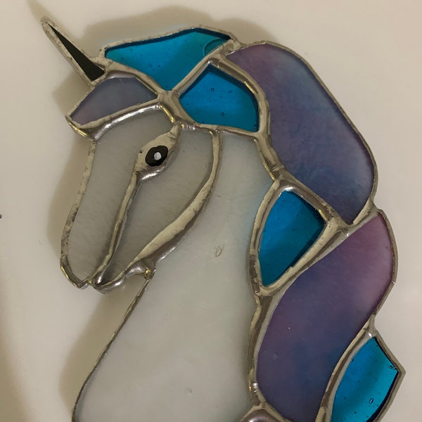 Stained Glass Lamp Unicorn Etsy