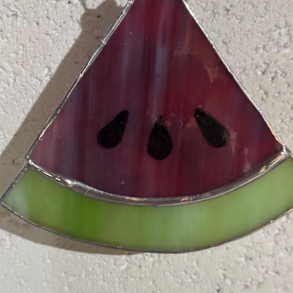 Stained glass watermelon