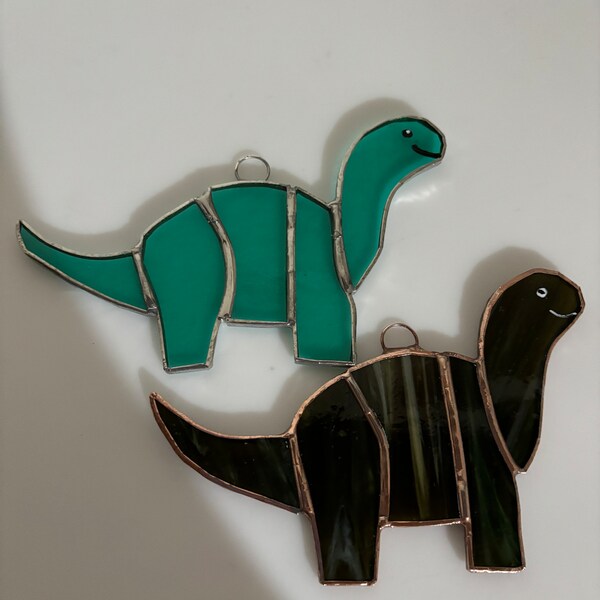 Stained Glass Dinosaur Etsy