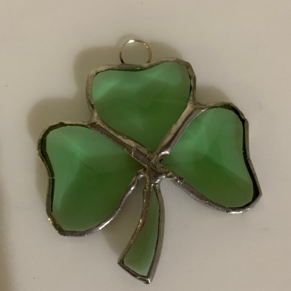 Stained glass shamrock