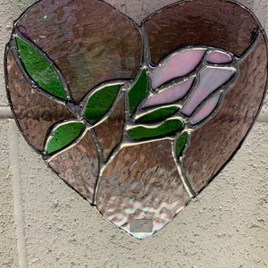 Stained glass rose