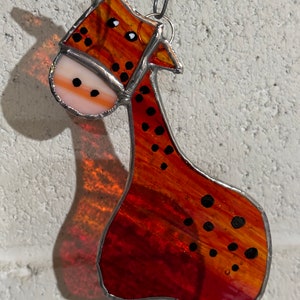 Stained glass giraffe