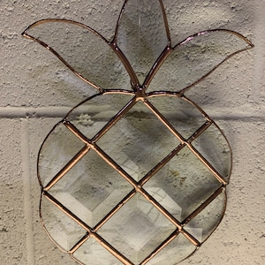 Stained glass pineapple