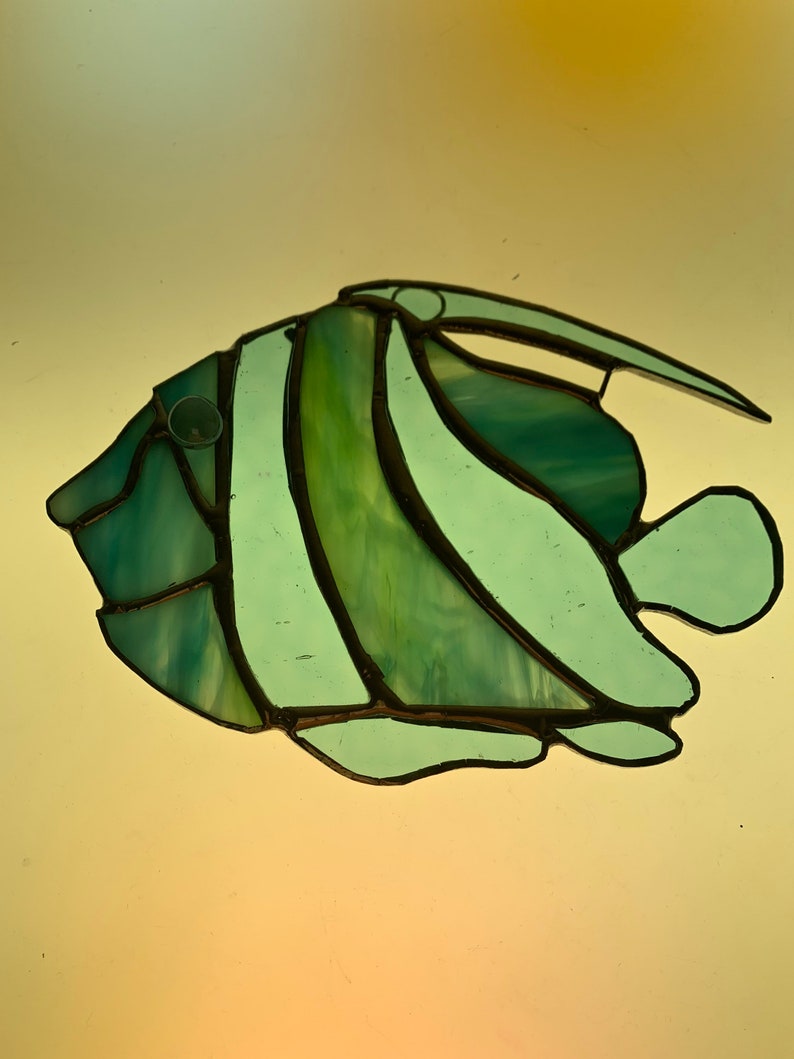 Stained Glass Angel Fish - Etsy