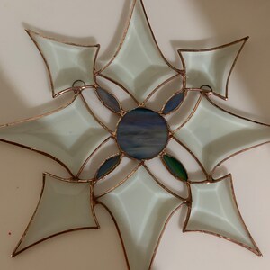 Stained glass snowflake