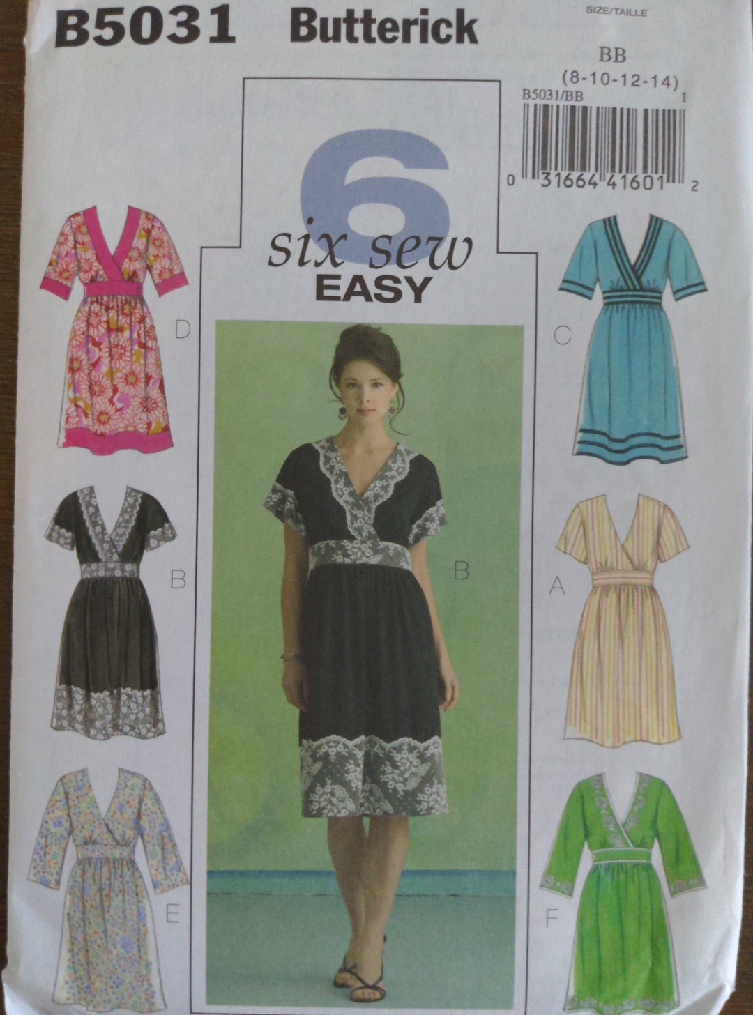 Butterick Six Sew Easy Misses' Dress Sewing Pattern #B5031 - Etsy