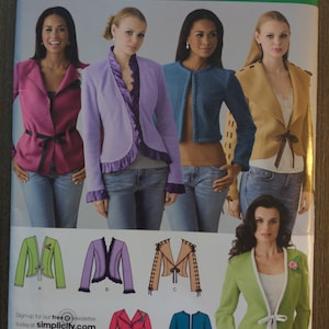 Simplicity Misses Jacket Sewing Pattern #0635