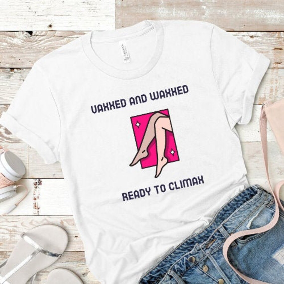 vaxxed waxed and ready to climax shirt