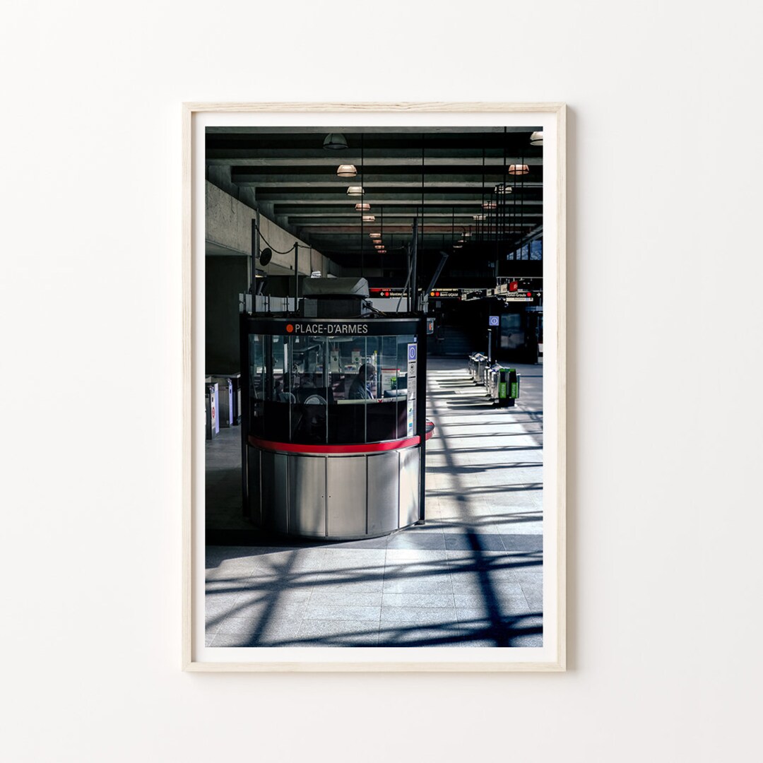 Station Place-d'armes, STM, Subway, Metro, Montreal - Etsy