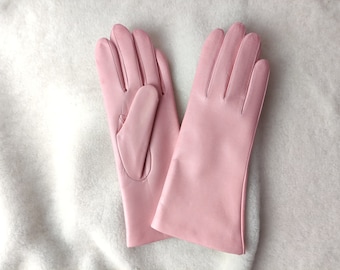 Kasjmier / zijde gevoerde leren handschoenen Handgemaakte dameshandschoenen Handschoenen voor autorijden Beste cadeau Roze Pruim Grijs Beige Petroleum Iris Taupe Fuchsia
