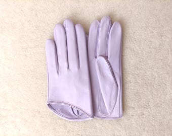 Unlined Lambskin Leather Gloves - Handmade Soft Driving Gloves