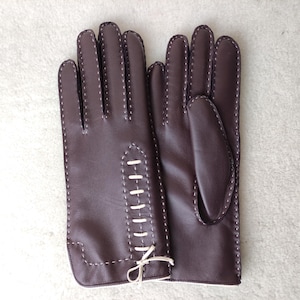 Hand-Sewn Leather Gloves: Cashmere/Silk Lined, Warm Winter Gloves
