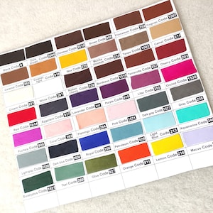 Paleta de colores de guantes de cuero italiano