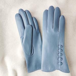 Mit Kaschmir gefütterte Lammfell-Lederhandschuhe, Damen Winterhandschuhe