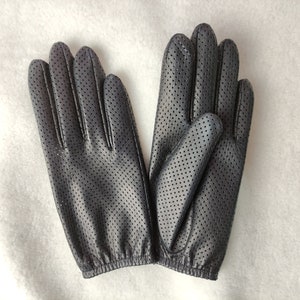 Men perforated leather gloves Men Gloves Gloves for Driving Genuine leather gloves Best gift for boyfriend Unlined gloves Gloves for drive
