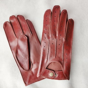 Unlined men leather gloves Handmade Men Gloves Gloves for Driving gloves Cognac Cognac light Dark blue Dark green Beige Black Red Blue