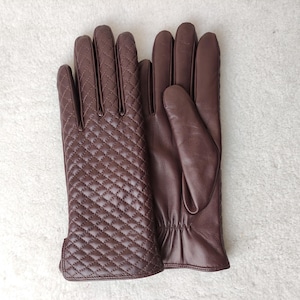 Cashmere Lined Leather Gloves: Handmade Nappa Lambskin, Winter Gift