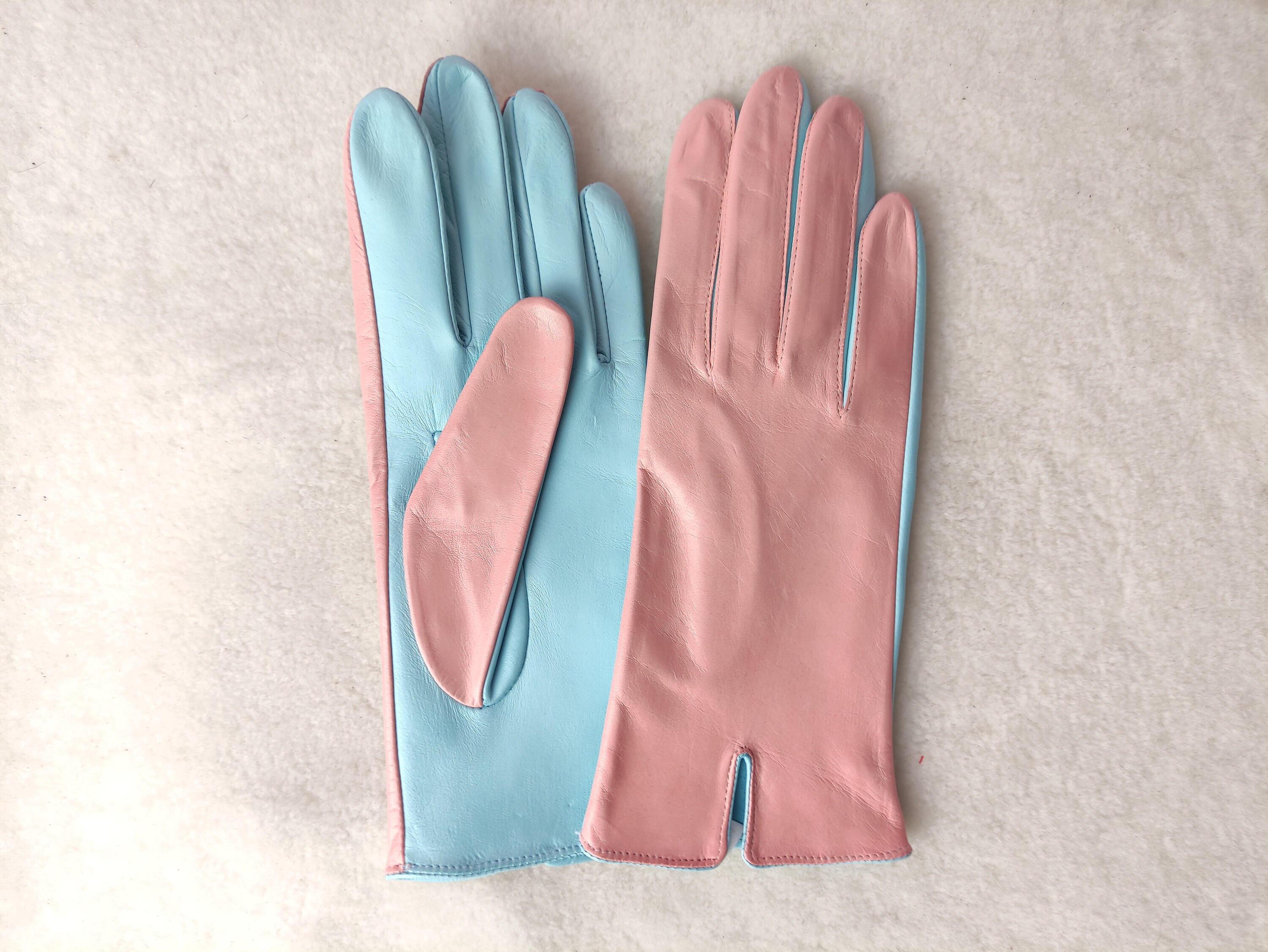 Pink leather gloves Handmade Ladies Gloves Gloves for Driving Etsy