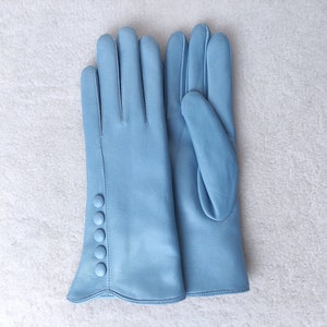 Cashmere / Seide gefütterte Leder Handschuhe Handgefertigte Damen Handschuhe für Autofahren Geschenk Petroleum Rosa Hellblau Beige Schwarz Orchidee Cognac hell