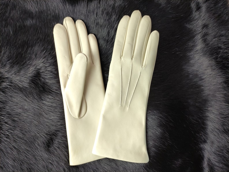 Cashmere / Silk Lined Leather Gloves Handmade Gloves for Etsy