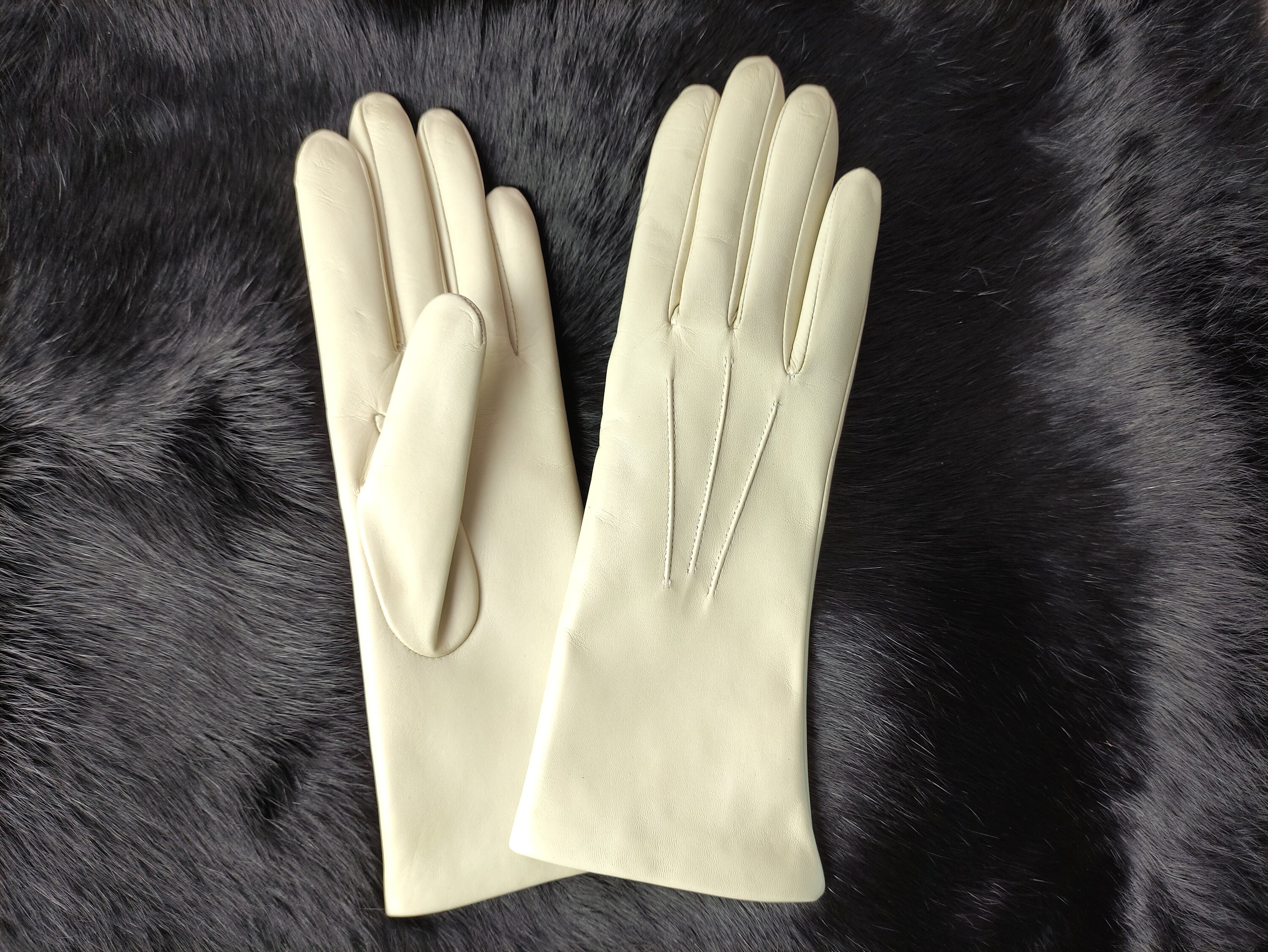 Cashmere / silk lined leather gloves Handmade Gloves for Etsy