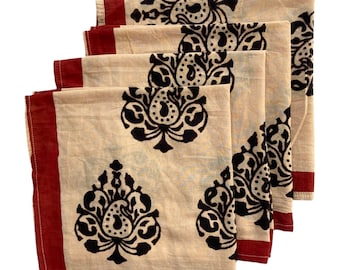 Soft Cotton Napkins Set: Organic Cotton Table Decor Light Weight, Resuable Kitchen Item
