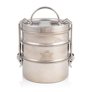 3 Tier Indian-Tiffin Stainless Steel Large Tiffin Lunch Box