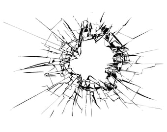 Broken And Cracked Glass - Shattered Glass digital download