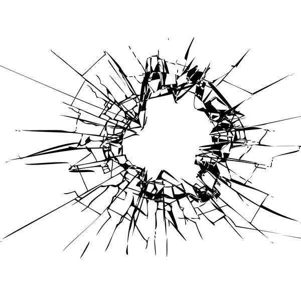 Broken And Cracked Glass - Shattered Glass digital download