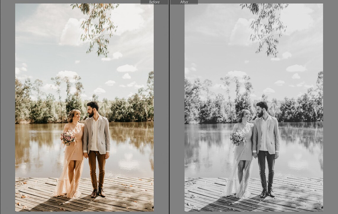 Black and White Filter Lightroom Mobile and Desktop Preset Etsy