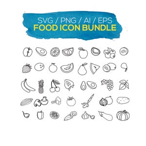 Food Icons SVG - Food Icon Bundle SVG