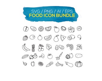 Food Icons SVG - Food Icon Bundle SVG