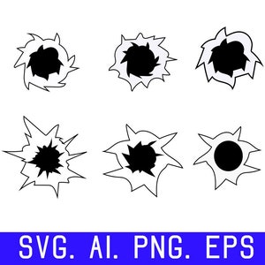 Bullet Holes SVG - Bullet Bundle