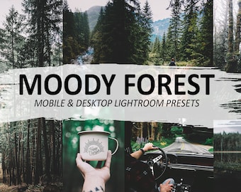 Moody Forest Filter - Moody Presets For Mobile And Desktop Lightroom