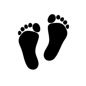 Baby Footprints SVG - Footprints Clipart SVG