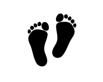 Baby Footprints SVG - Footprints Clipart SVG