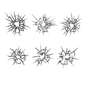 Glas Clipart Bundle SVG - Broken Glass Clipart Bundle SVG