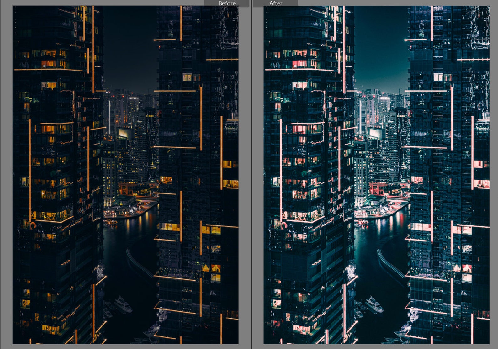 Night City Filter Night Photography Presets for Mobile and Etsy