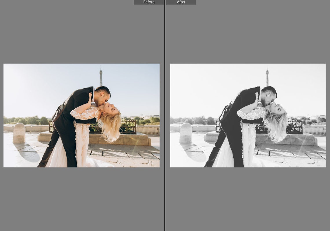 Black and White Filter Lightroom Mobile and Desktop Preset Etsy