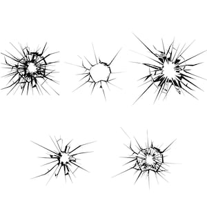 Broken Glass Bundle -  Shattered Glass PNG