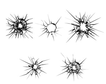 Broken Glass Bundle -  Shattered Glass PNG
