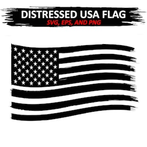 Distressed American Flag SVG - USA Flag
