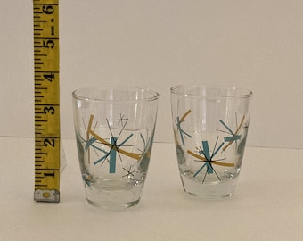 Vintage Salem North Star 3 1/2&quot; Juice Glasses (Set of 2)