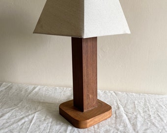 Handmade Solid Oak Chunky Lamp Stand 
