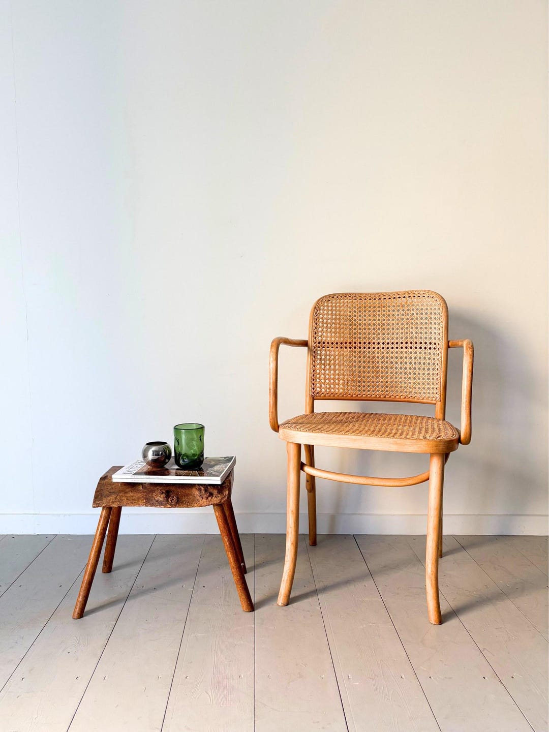 Primitive Brutalist Side Table Stool in Solid Oak by Acornman - Etsy UK